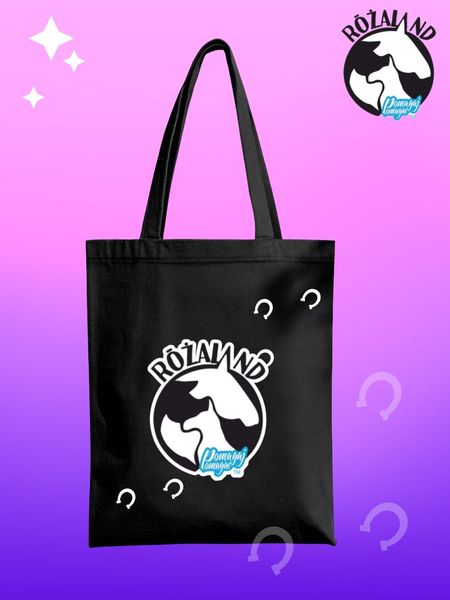 Różaland logo torba na zakupy
