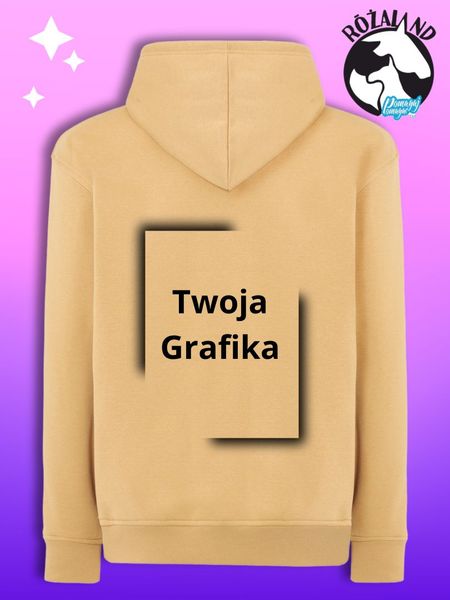 Różaland [Twoja Grafika] Bluza z kapturem