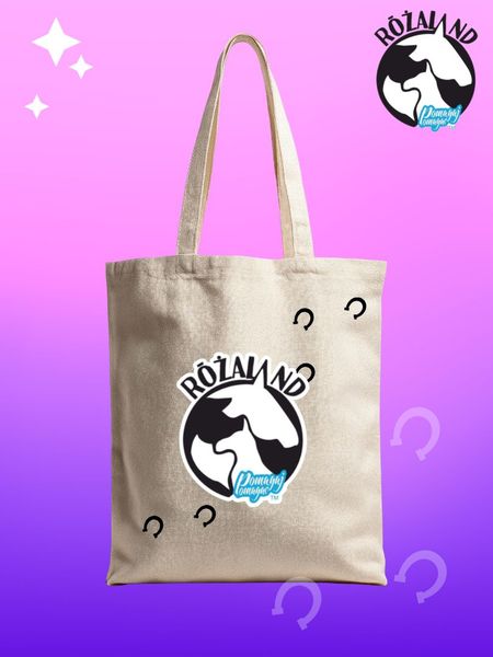 Różaland logo torba na zakupy